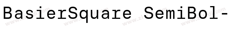 BasierSquare SemiBol字体转换